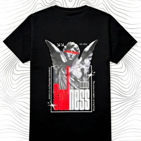 Sadness Red Vision Edition Drop Shoulder Shirt